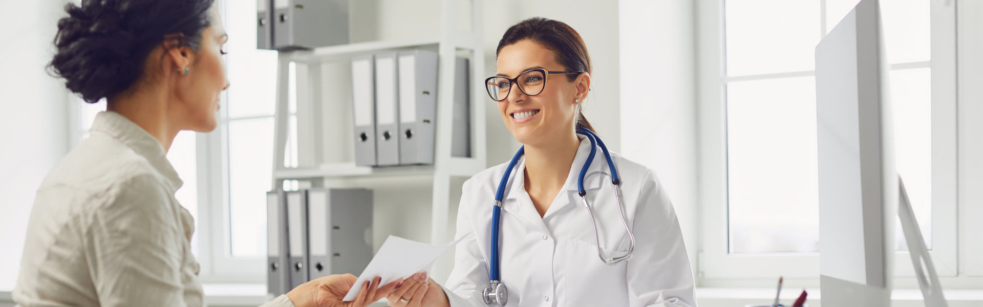 doctor talking to her patient